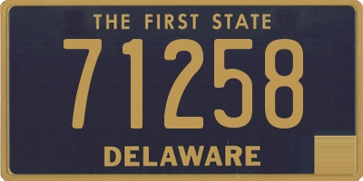 DE license plate 71258