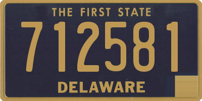 DE license plate 712581