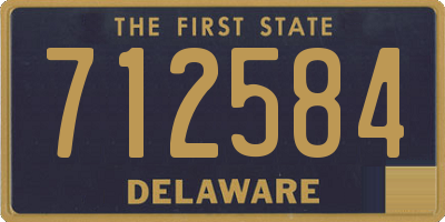 DE license plate 712584