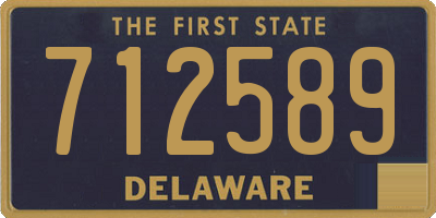 DE license plate 712589