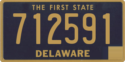 DE license plate 712591