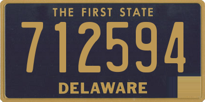 DE license plate 712594