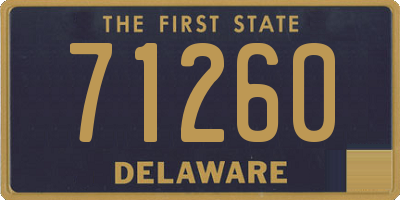 DE license plate 71260