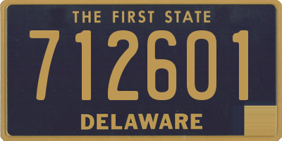 DE license plate 712601