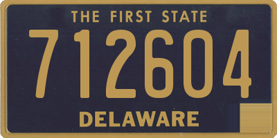 DE license plate 712604