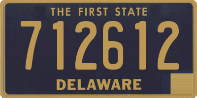 DE license plate 712612