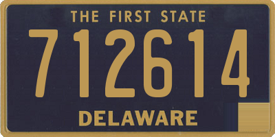 DE license plate 712614