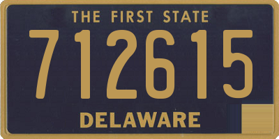 DE license plate 712615