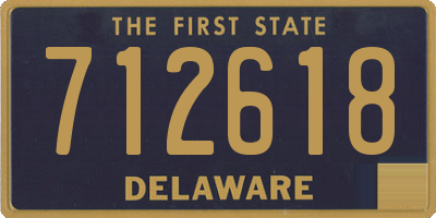 DE license plate 712618
