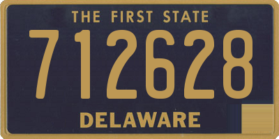 DE license plate 712628