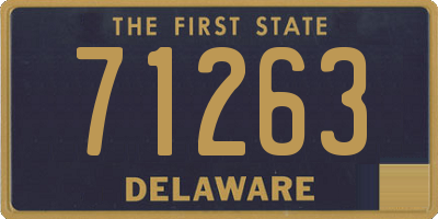 DE license plate 71263