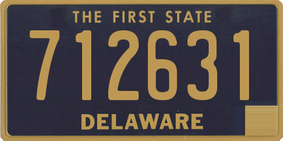 DE license plate 712631