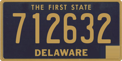 DE license plate 712632