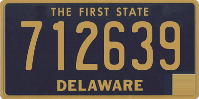 DE license plate 712639