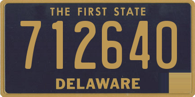 DE license plate 712640