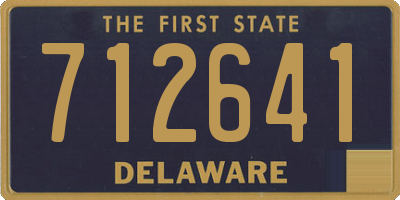 DE license plate 712641