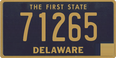 DE license plate 71265