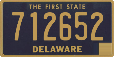DE license plate 712652