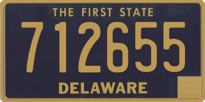 DE license plate 712655