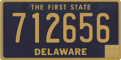 DE license plate 712656
