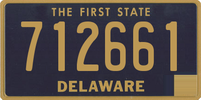 DE license plate 712661