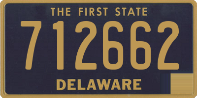 DE license plate 712662