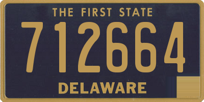 DE license plate 712664