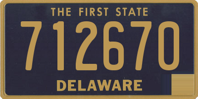 DE license plate 712670