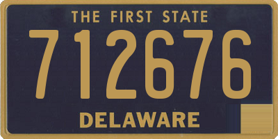 DE license plate 712676