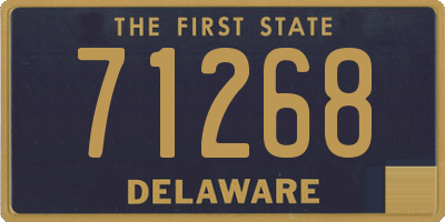 DE license plate 71268