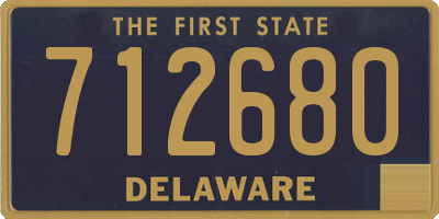 DE license plate 712680