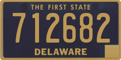 DE license plate 712682