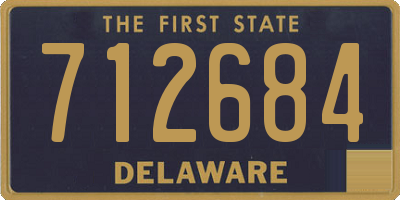 DE license plate 712684