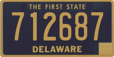 DE license plate 712687