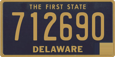 DE license plate 712690