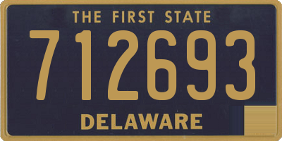 DE license plate 712693