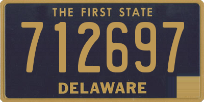 DE license plate 712697