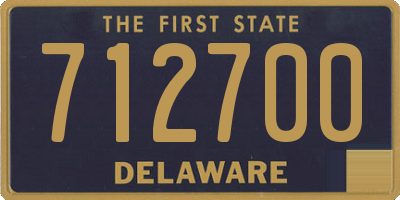 DE license plate 712700