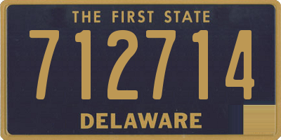 DE license plate 712714
