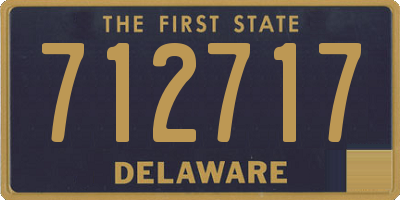 DE license plate 712717