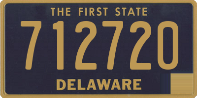 DE license plate 712720