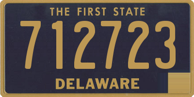 DE license plate 712723
