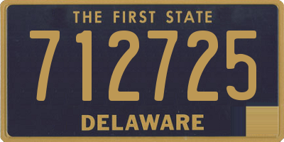DE license plate 712725