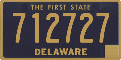 DE license plate 712727
