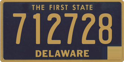 DE license plate 712728