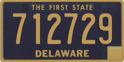 DE license plate 712729