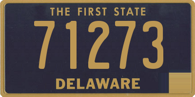 DE license plate 71273