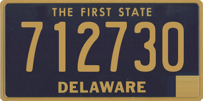 DE license plate 712730