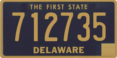 DE license plate 712735
