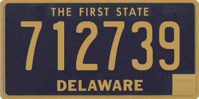 DE license plate 712739